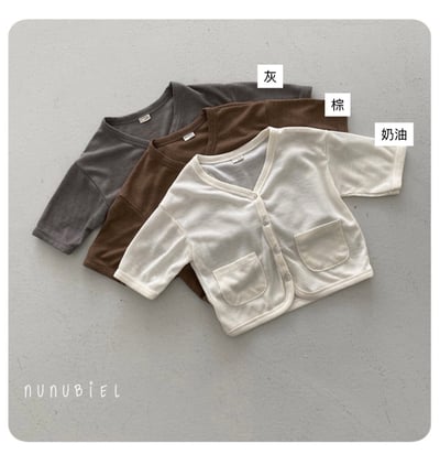 薄透排扣罩衫(3color)8