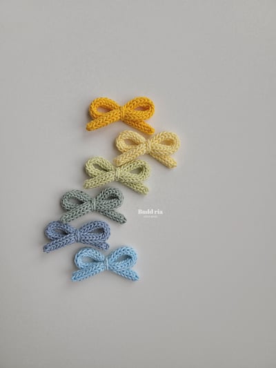 ribbon髮夾-小*現貨紅4