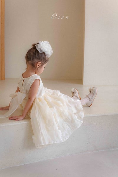 滿版立體玫瑰包屁紗裙/洋裝23