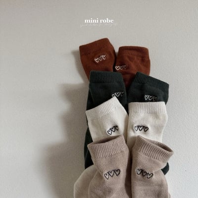 刺繡愛心襪(4入/組)4