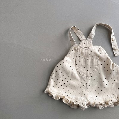 口袋捲邊吊帶褲4