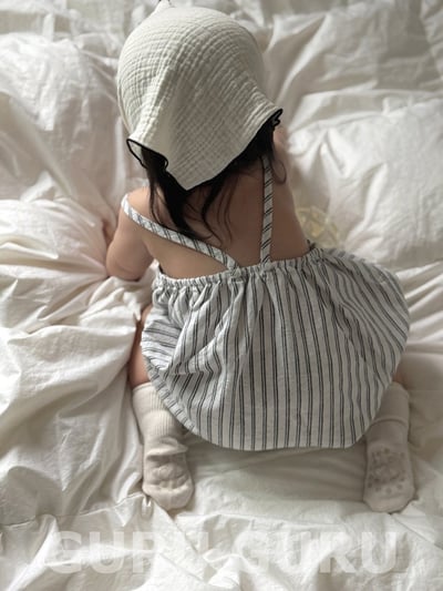 涼爽直紋包屁衣(2color)1