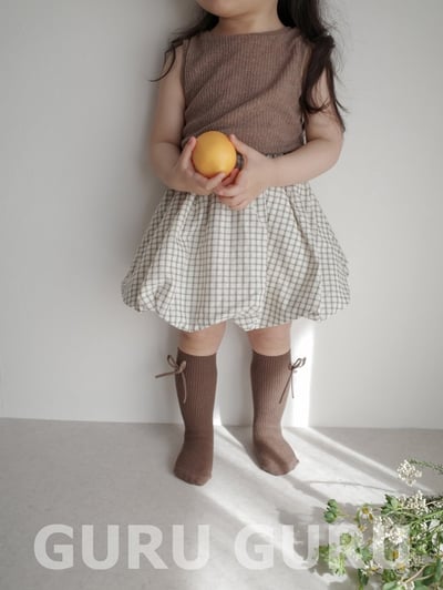 格紋雲朵裙(2color)12