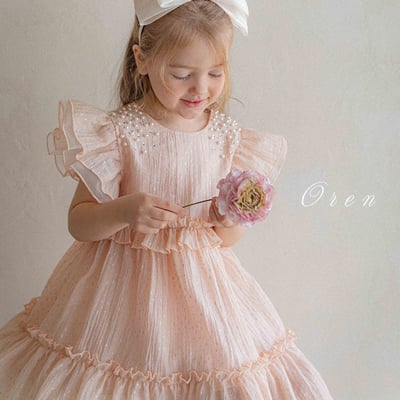 珍珠閃耀小公主包屁紗裙/洋裝(2color)16