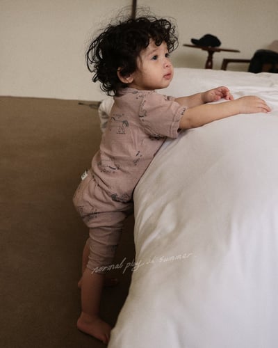 手繪小馬上衣/寬褲襠褲(2color)14