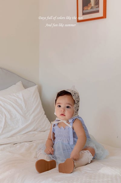 綁帶抓皺包屁紗裙(3color)4