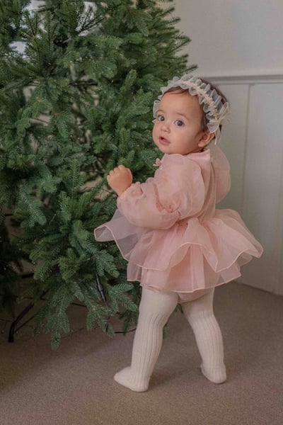 公主澎袖層次包屁紗裙(2color)11