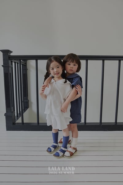 排釦直紋衫/褲子/裙子(kids)2