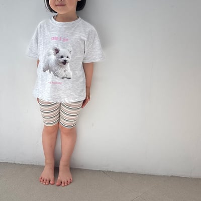 繽紛條紋5分打底褲(2color)11