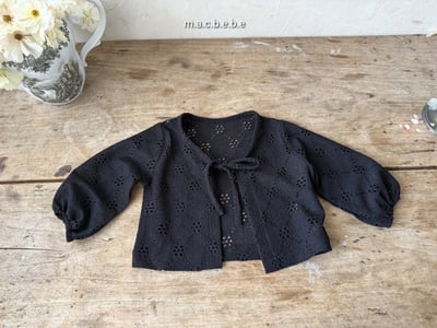 鏤空花花洋裝+罩衫set(2color)14