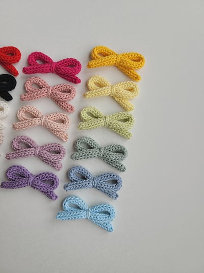 ribbon髮夾-小*現貨紅7