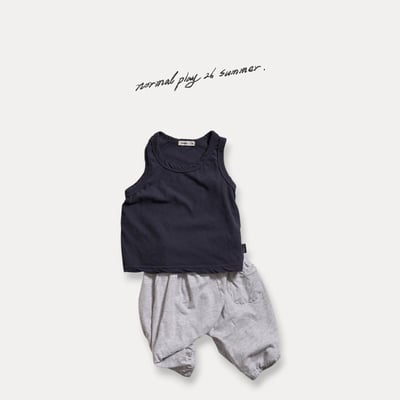 寬褲襠縮口褲(3color)2