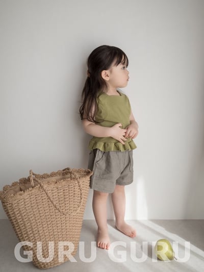 捲邊背心上衣(3color)13