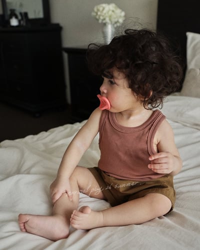 後口袋鬆緊4分褲(3color)18