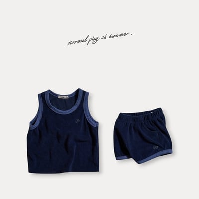 帥帥感無袖上衣/褲子(2color)4