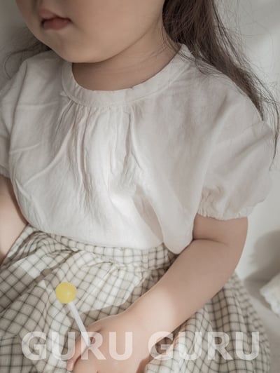 雙面穿澎袖上衣(2color)1