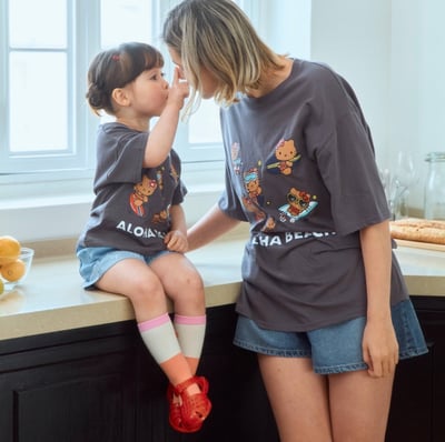 烤焦kitty親子裝2