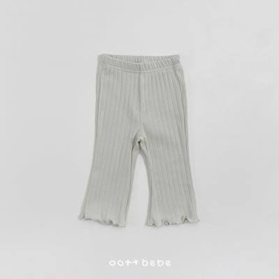 小刺繡木耳捲邊褲8