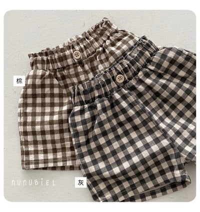 棋盤格紋短褲(2color)10