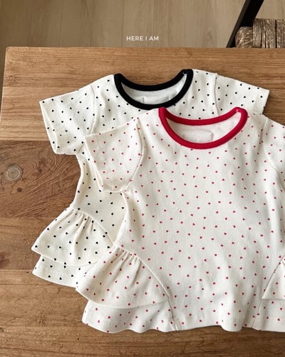 愛心裙擺+褲套裝(baby/kids)1