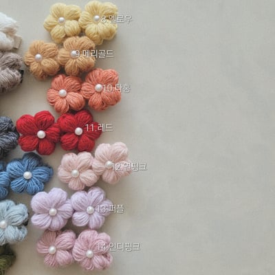 珍珠花花髮夾10