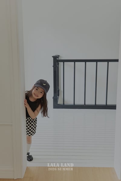 棋盤格紋布標口袋鬆緊褲(baby/kids)23