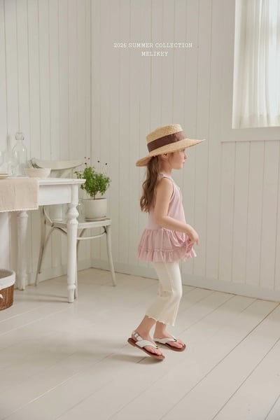 玫瑰抓皺背心裙擺上衣(2color)7