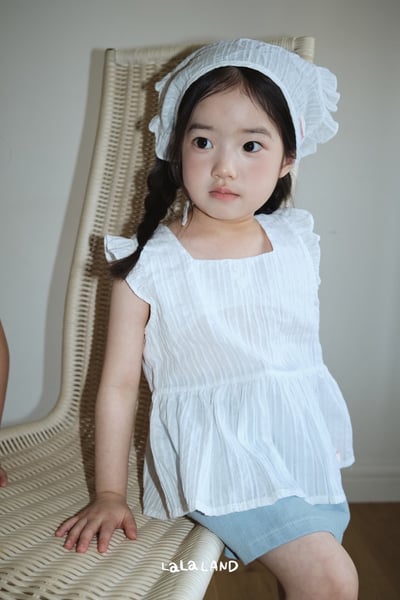 壓紋飛袖裙襬上衣(2color/kids)2