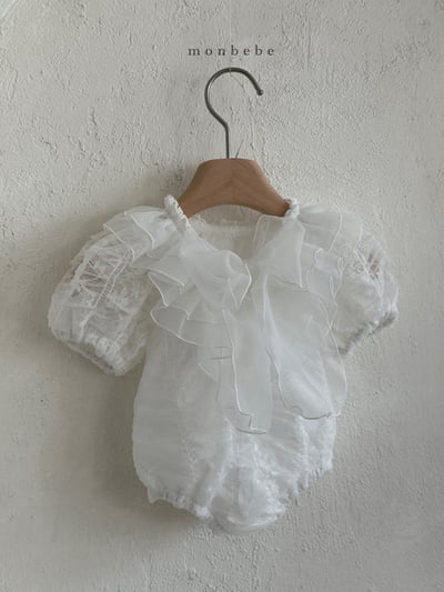 浪漫ribbon層次荷葉領包屁衣8