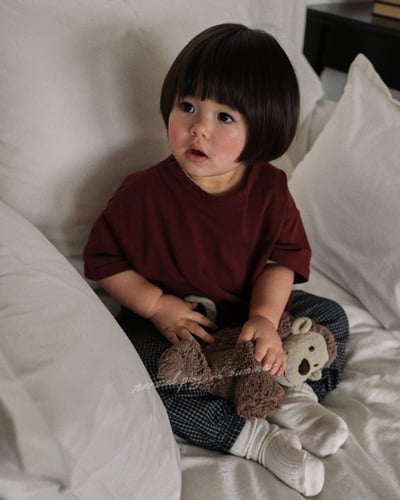 千鳥格紋縮口褲(3color)14