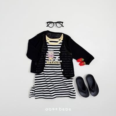 度假條紋套裝/連身裙19