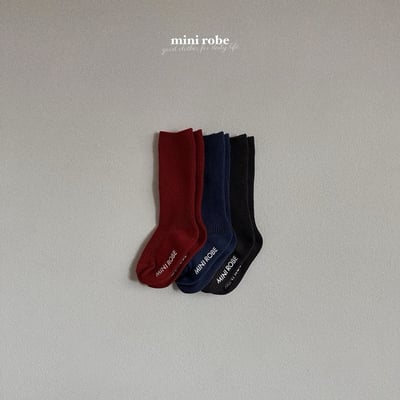 純色羅紋襪(3入/組)13