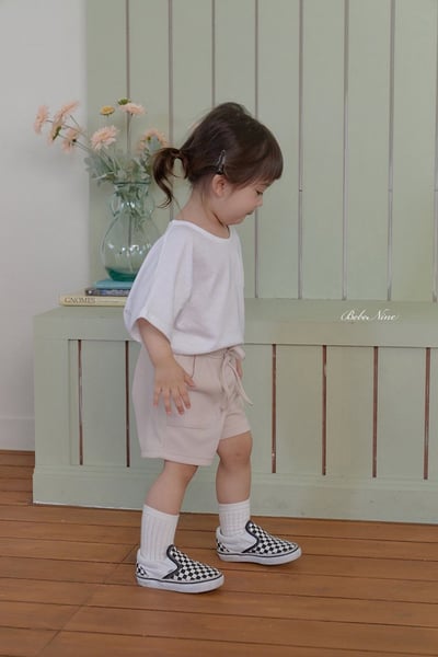 夏日口袋鬆緊短褲(3color)4