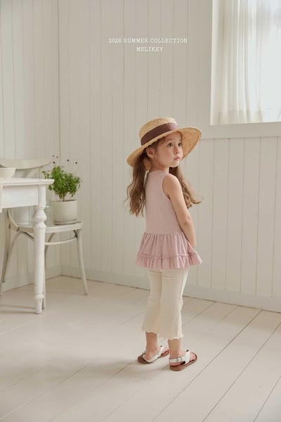 玫瑰抓皺背心裙擺上衣(2color)8