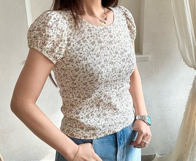 滿版小花親子裝5