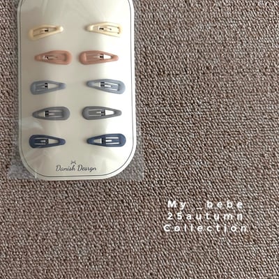 莫蘭迪小髮夾10入/組6