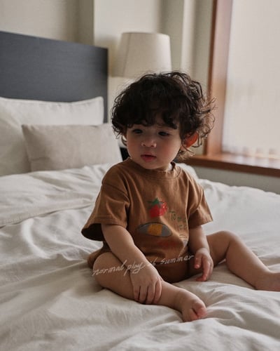 彩繪早餐連身衣(2color)11