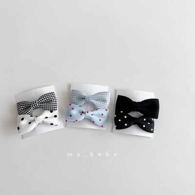 ribbon髮夾2入/組(3color)8