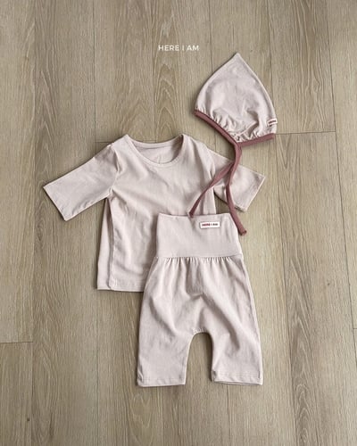 馬卡龍6分袖+褲套裝(baby/kids)2