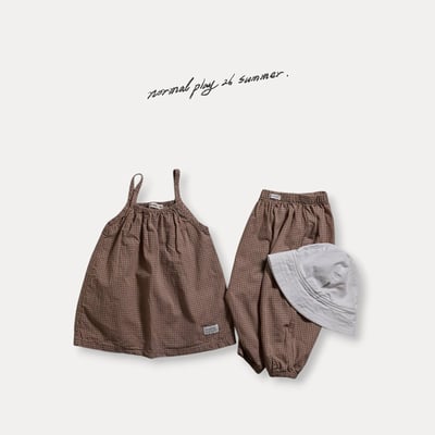 千鳥格紋縮口褲(3color)9