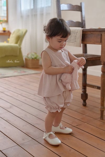 傘擺背心+花苞褲套裝(2color)4