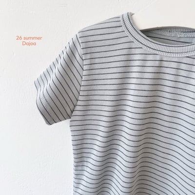 條紋上衣+縮口長褲套裝(3color)14