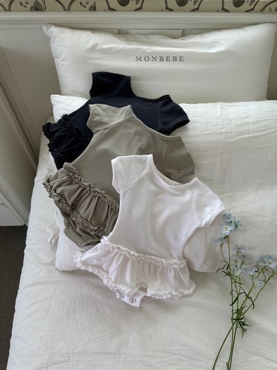 花捲滾邊親子裝(3color)4