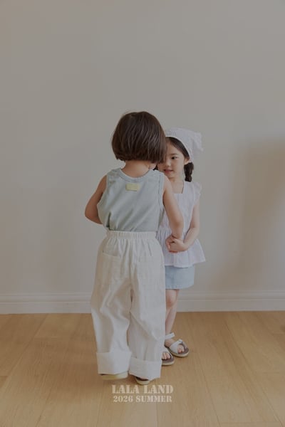 簡約紋理背心上衣(3color/kids)8