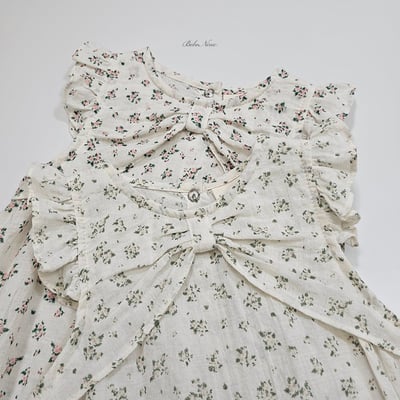 ribbon花花飛袖包屁衣(2color)16