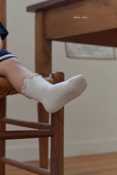 木耳捲邊襪3入/組4