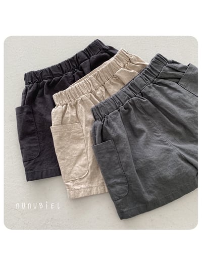 雙鈕扣口袋短褲(baby/kids)16