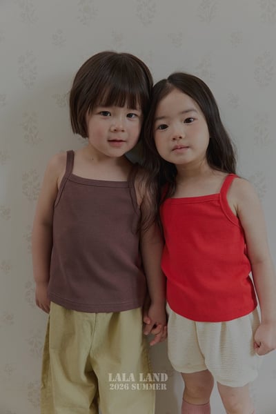 涼爽細肩背心上衣(4color/kids)2