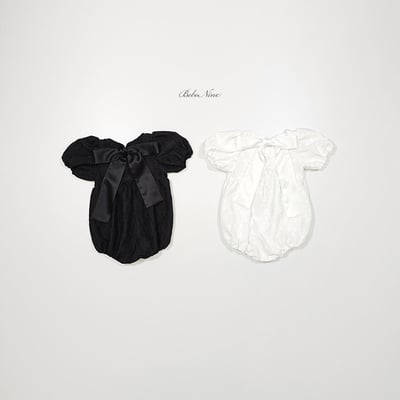 ribbon壓紋澎袖包屁衣(2color)13