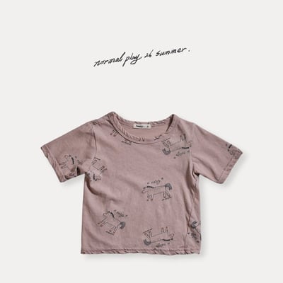 手繪小馬上衣/寬褲襠褲(2color)4